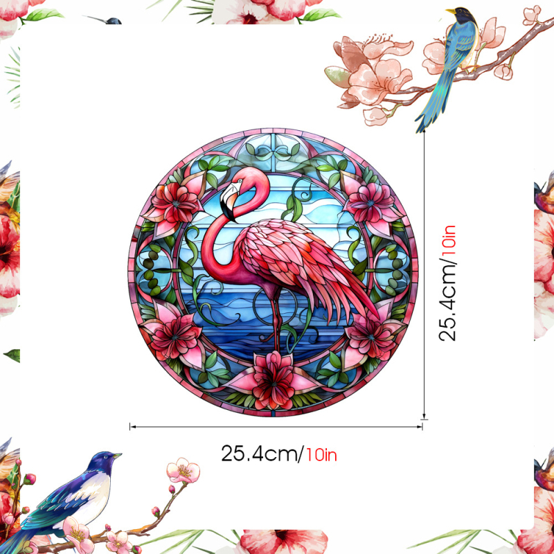 Αυτοκόλλητο παραθύρου από PVC, ηλεκτροστατική πρόσφυση, στυλ λουλουδιών, μοτίβο τοπίου, 1 τεμάχιο