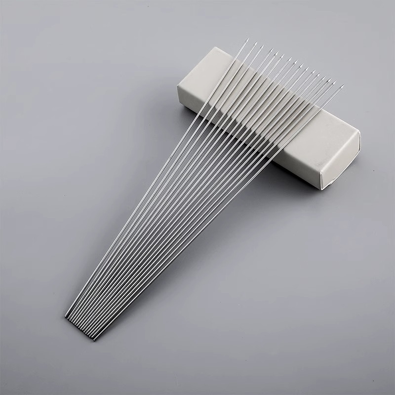 Καλαμάκια μπάρμπεκιου από ανοξείδωτο χάλυβα, επίπεδα, στυλ πιρουνιού