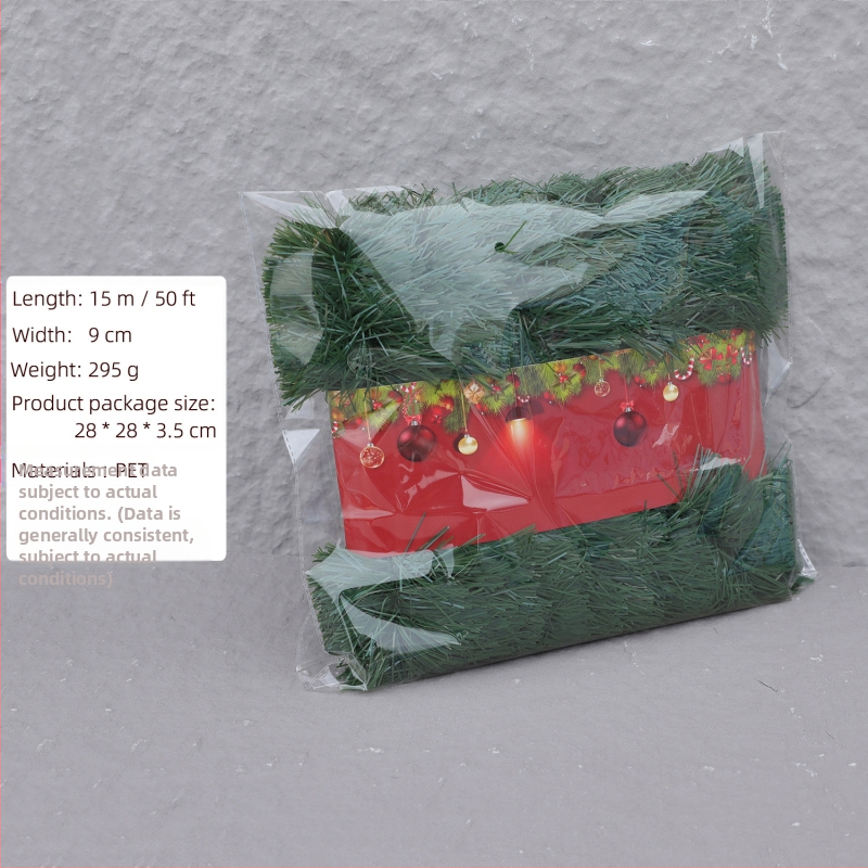 Dirbtinis Kalėdinis vainikas, PVC, rankų darbas, kaimiško stiliaus ir šiuolaikinio meno stilius, Kalėdinė dekoracija, Lin Jie