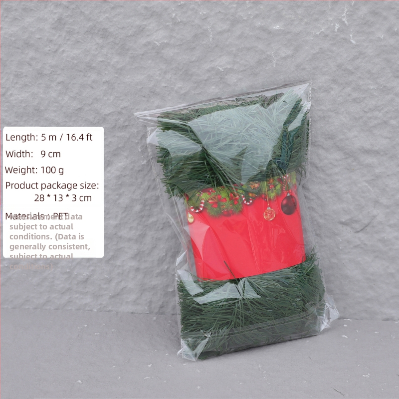 Dirbtinis Kalėdinis vainikas, PVC, rankų darbas, kaimiško stiliaus ir šiuolaikinio meno stilius, Kalėdinė dekoracija, Lin Jie