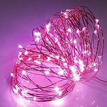 LED vara vadu gaismas virkne — 100 LED, IP44 ūdensdrošs, barošana ar bateriju kastīti, 12V ieeja