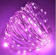 LED vara vadu gaismas virkne — 100 LED, IP44 ūdensdrošs, barošana ar bateriju kastīti, 12V ieeja