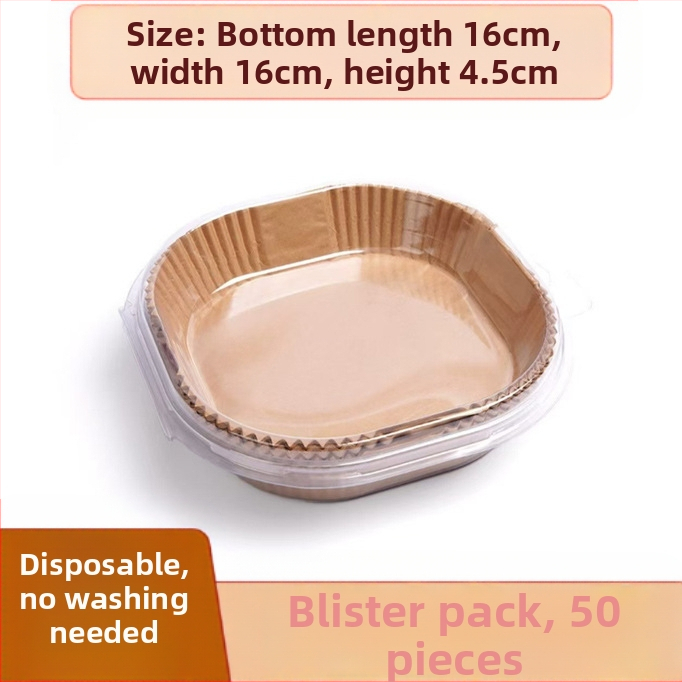 Apvalus kepimo popierius oro fritezei su riebalų atsparia danga, vienkartinis, iš medienos pulpo, 35 gsm