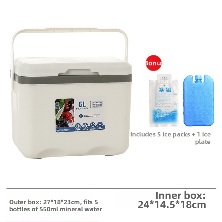 Izoliuota Ledų Dėžutė | Nešiojamas Šaldytuvas Lauko Kempingui ir Naktynių Turgų Prekyvietėms, Ledų Kibiras ir Šaldymo Cilindras, Premium Modernus Minimalistinis Stilius