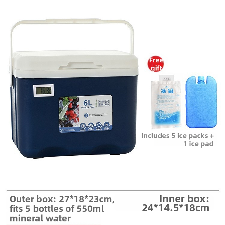 Izoliuota Ledų Dėžutė | Nešiojamas Šaldytuvas Lauko Kempingui ir Naktynių Turgų Prekyvietėms, Ledų Kibiras ir Šaldymo Cilindras, Premium Modernus Minimalistinis Stilius