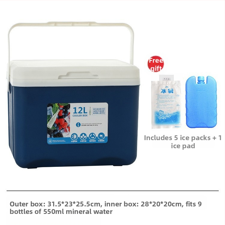 Izoliuota Ledų Dėžutė | Nešiojamas Šaldytuvas Lauko Kempingui ir Naktynių Turgų Prekyvietėms, Ledų Kibiras ir Šaldymo Cilindras, Premium Modernus Minimalistinis Stilius