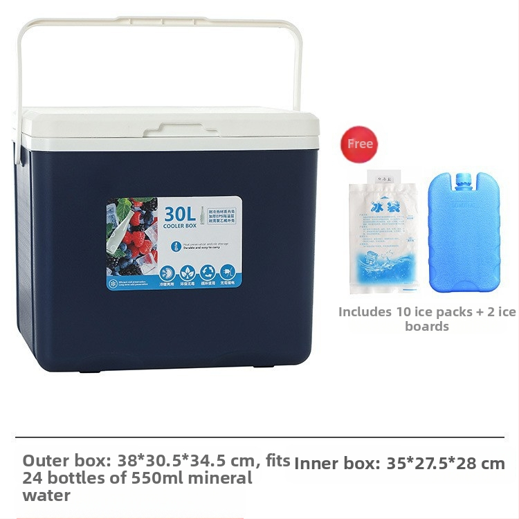 Izoliuota Ledų Dėžutė | Nešiojamas Šaldytuvas Lauko Kempingui ir Naktynių Turgų Prekyvietėms, Ledų Kibiras ir Šaldymo Cilindras, Premium Modernus Minimalistinis Stilius