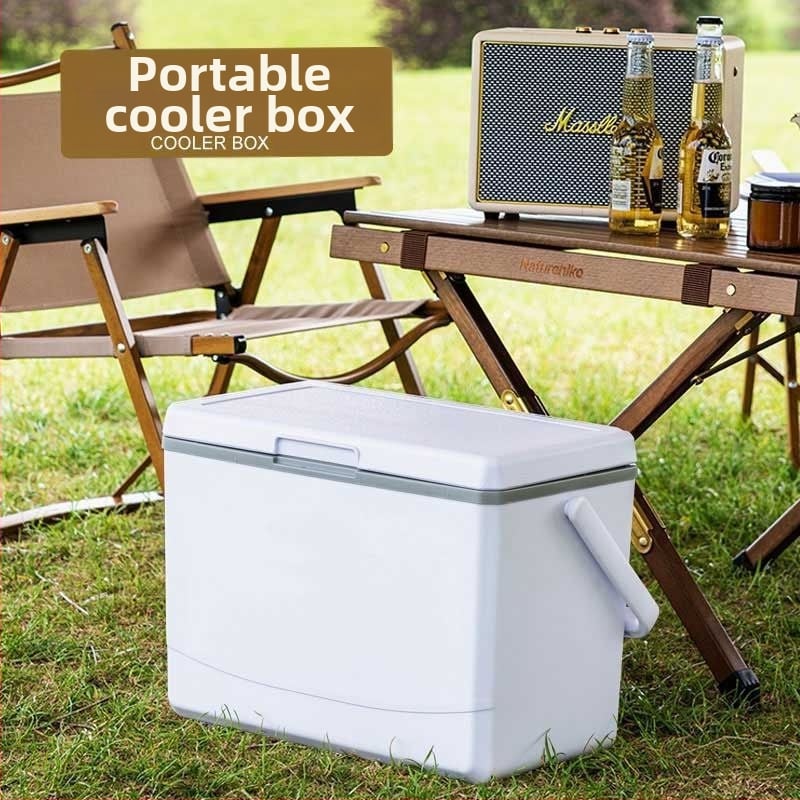 Nešiojamas ledo blokų šaldytuvas lauko stovyklavimui ir naudojimui automobilyje – kompaktiškas ledinio kibiro šaldytuvas