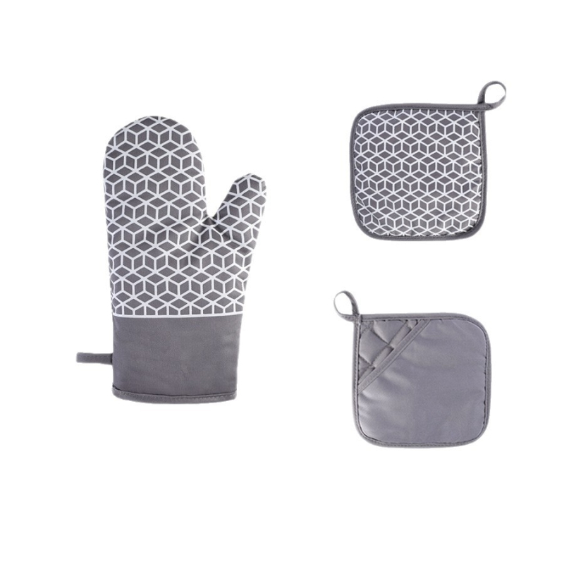 Σετ γαντάκια θερμής μόνωσης από σιλικόνη και υπόστρωμα για κατσαρόλα – υλικό σιλικονοβαμβάκι, μάρκα Le Chun, δυνατή παραμετροποίηση, 2024 κυκλοφόρησε