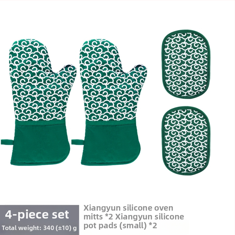 Σετ γαντάκια θερμής μόνωσης από σιλικόνη και υπόστρωμα για κατσαρόλα – υλικό σιλικονοβαμβάκι, μάρκα Le Chun, δυνατή παραμετροποίηση, 2024 κυκλοφόρησε