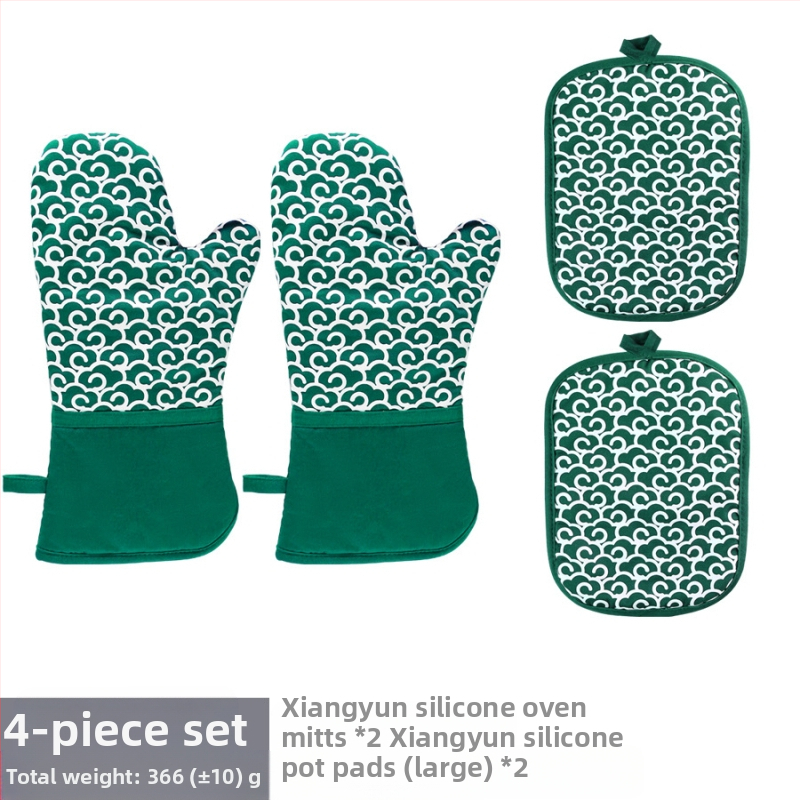 Σετ γαντάκια θερμής μόνωσης από σιλικόνη και υπόστρωμα για κατσαρόλα – υλικό σιλικονοβαμβάκι, μάρκα Le Chun, δυνατή παραμετροποίηση, 2024 κυκλοφόρησε