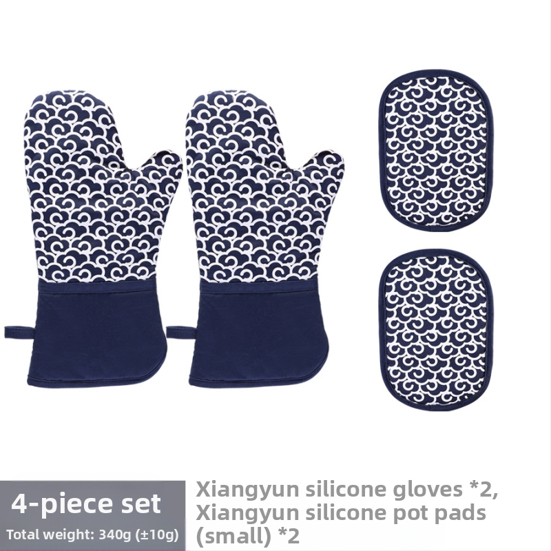 Σετ γαντάκια θερμής μόνωσης από σιλικόνη και υπόστρωμα για κατσαρόλα – υλικό σιλικονοβαμβάκι, μάρκα Le Chun, δυνατή παραμετροποίηση, 2024 κυκλοφόρησε