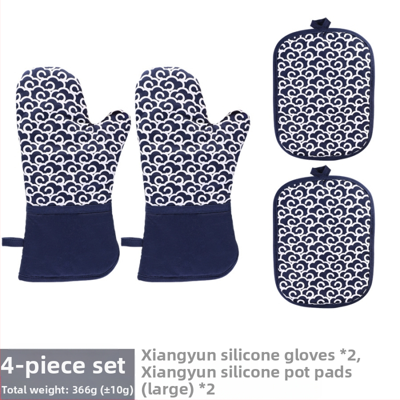 Σετ γαντάκια θερμής μόνωσης από σιλικόνη και υπόστρωμα για κατσαρόλα – υλικό σιλικονοβαμβάκι, μάρκα Le Chun, δυνατή παραμετροποίηση, 2024 κυκλοφόρησε