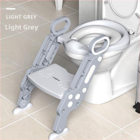 Παιδικό κάθισμα τουαλέτας με επένδυση και σκαλοπάτι τύπου, πολυπροπυλένιο