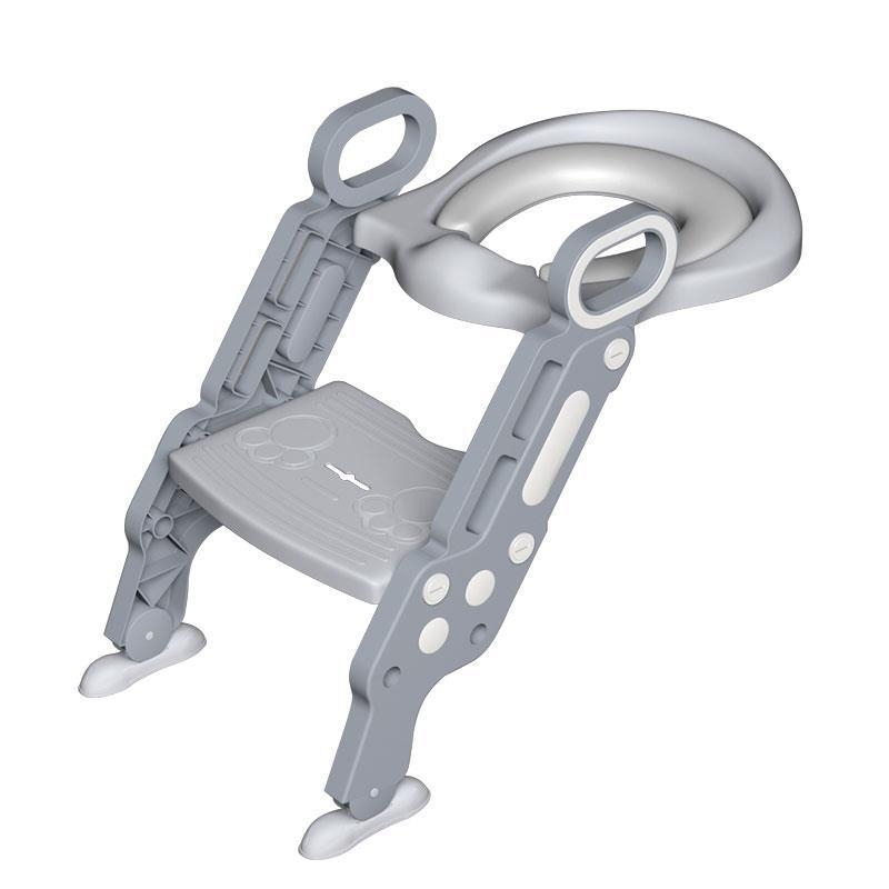 Παιδικό κάθισμα τουαλέτας με επένδυση και σκαλοπάτι τύπου, πολυπροπυλένιο