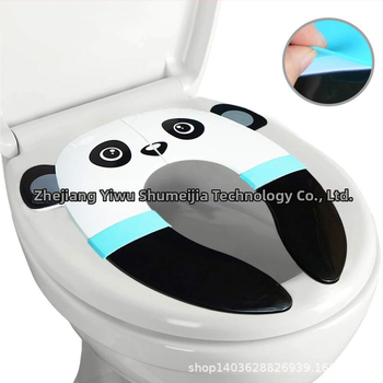 PP Παιδικό σε σχήμα panda, πτυσσόμενο φορητό υπόστρωμα λεκάνης για ταξίδια και οικιακή χρήση