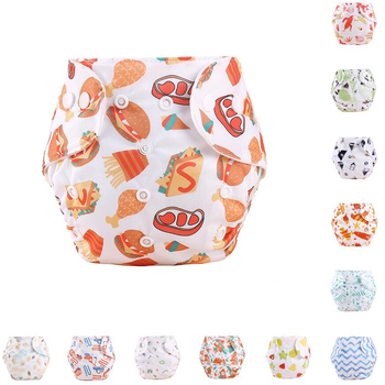 Бебешки платнени пелени-панталони с щракващи копчета, водоустойчиви, за новородени, пролет 2025