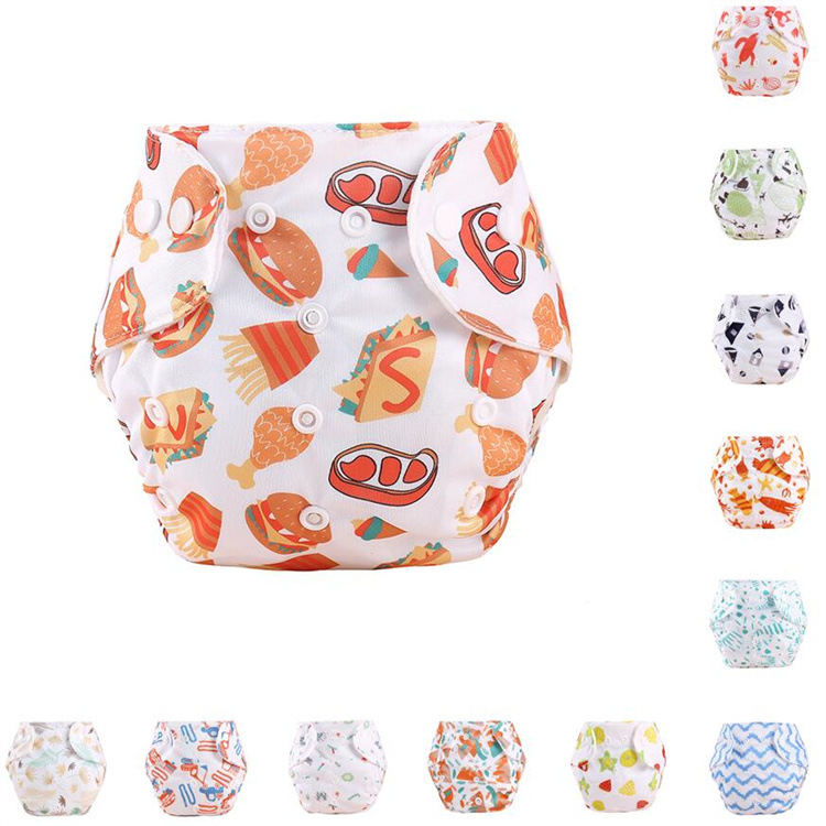 Бебешки платнени пелени-панталони с щракващи копчета, водоустойчиви, за новородени, пролет 2025