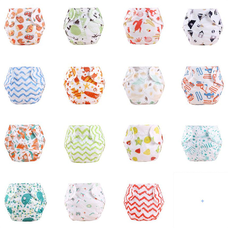 Бебешки платнени пелени-панталони с щракващи копчета, водоустойчиви, за новородени, пролет 2025