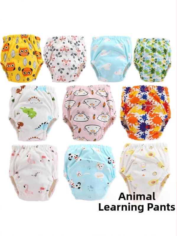 Обучаващи панталони за пелени – фротирана памучна материя, водоустойчиви и дишащи, за деца 3–8 години (100–140 см) – лято 2021