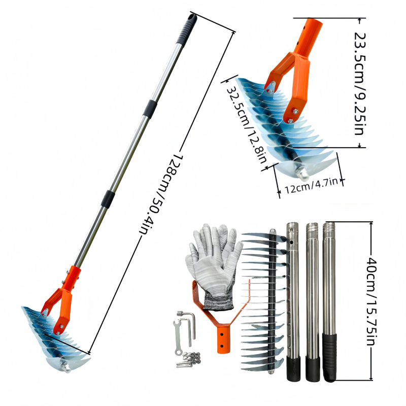 Grabljice za travu i lišće – Wan jing alat za dvorišnu baštu