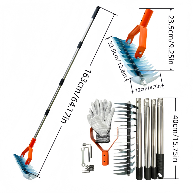 Grabljice za travu i lišće – Wan jing alat za dvorišnu baštu