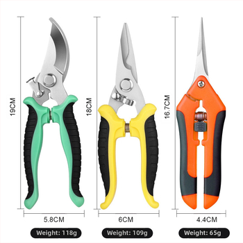 Pinheng комплект ножици за подрязване от неръждаема стомана за плодови дървета, икономия на труд, многофункционални градинарски инструменти