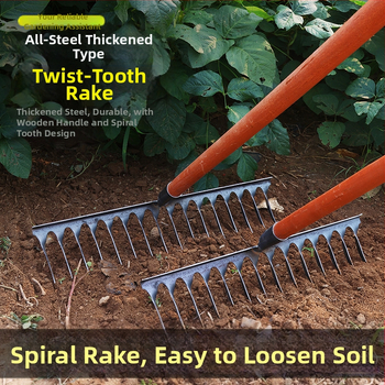 Σπειροειδές ράκε, χάλυβας υψηλού περιεκτικότητας σε άνθρακα, πολλαπλά δόντια