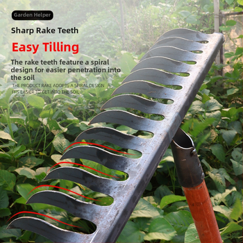 Σπειροειδές ράκε, χάλυβας υψηλού περιεκτικότητας σε άνθρακα, πολλαπλά δόντια