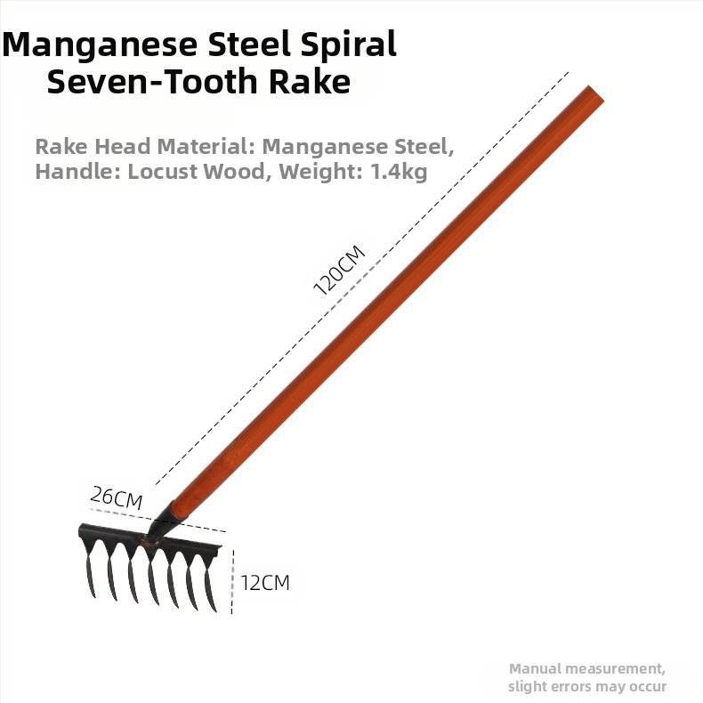 Σπειροειδές ράκε, χάλυβας υψηλού περιεκτικότητας σε άνθρακα, πολλαπλά δόντια
