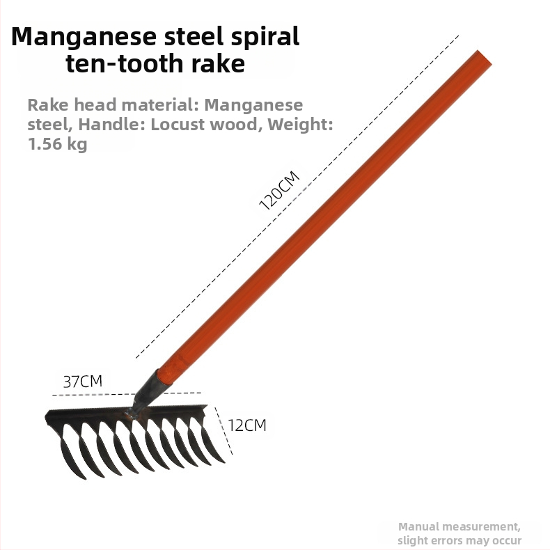 Σπειροειδές ράκε, χάλυβας υψηλού περιεκτικότητας σε άνθρακα, πολλαπλά δόντια