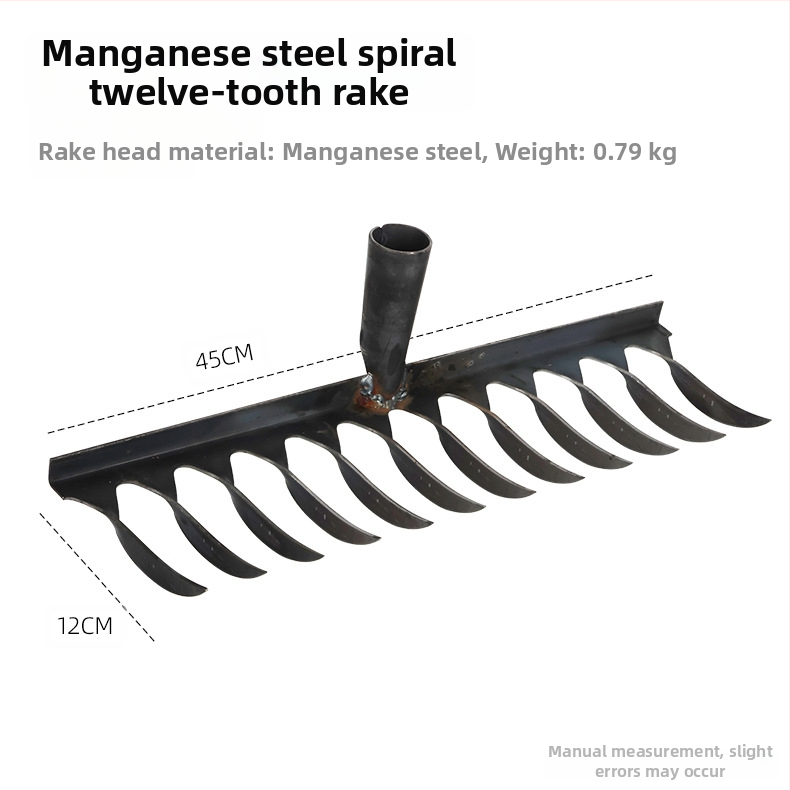Σπειροειδές ράκε, χάλυβας υψηλού περιεκτικότητας σε άνθρακα, πολλαπλά δόντια