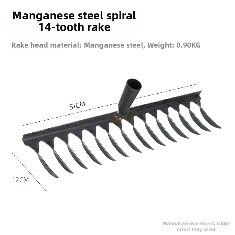 Σπειροειδές ράκε, χάλυβας υψηλού περιεκτικότητας σε άνθρακα, πολλαπλά δόντια
