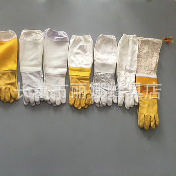 Пчеларски ръкавици от овча кожа, дишащи, подплатени, защитни срещу ухапване; Expo, модел 15; за животновъдство