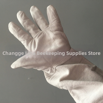 Пчеларски ръкавици от овча кожа, дишащи, подплатени, защитни срещу ухапване; Expo, модел 15; за животновъдство