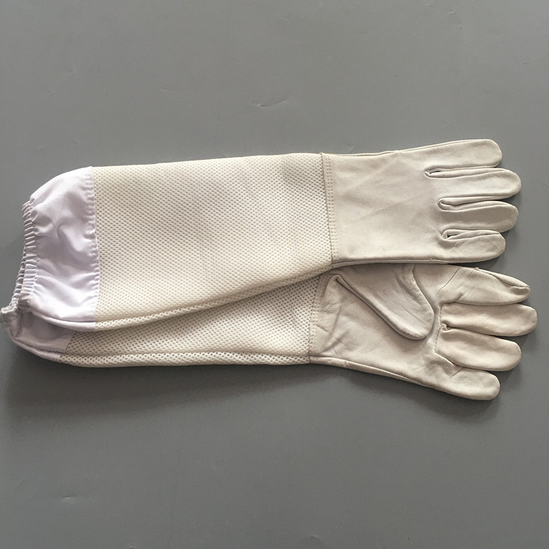 Пчеларски ръкавици от овча кожа, дишащи, подплатени, защитни срещу ухапване; Expo, модел 15; за животновъдство