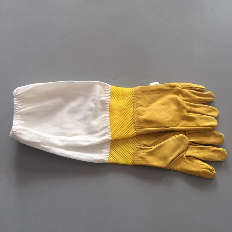 Пчеларски ръкавици от овча кожа, дишащи, подплатени, защитни срещу ухапване; Expo, модел 15; за животновъдство