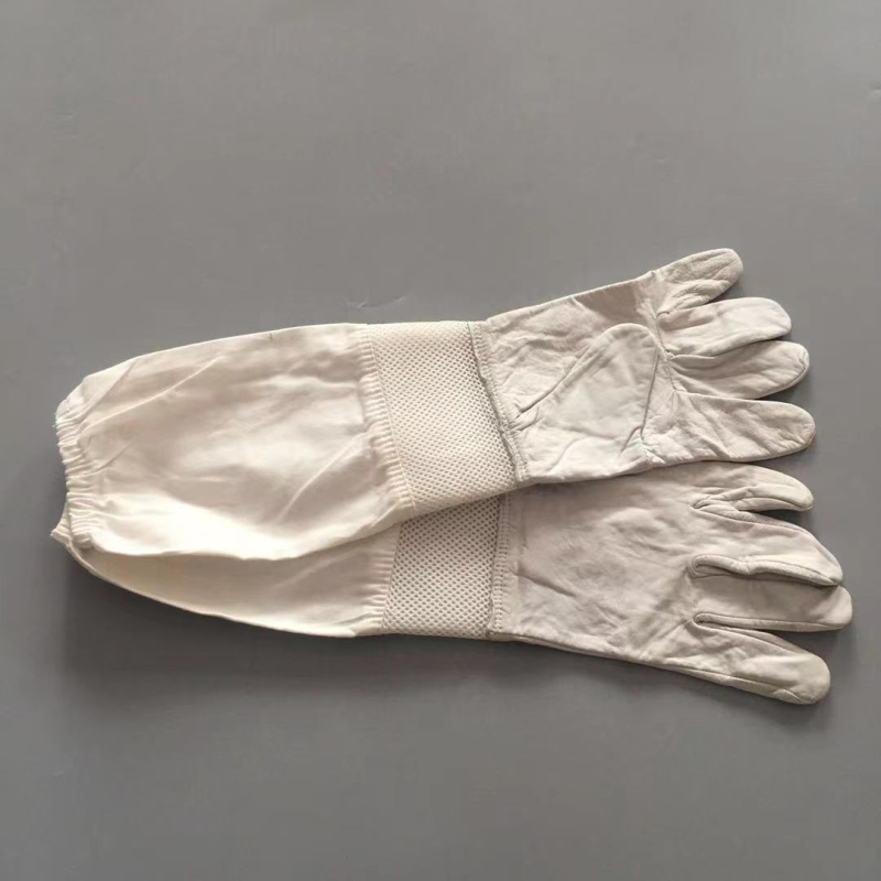 Пчеларски ръкавици от овча кожа, дишащи, подплатени, защитни срещу ухапване; Expo, модел 15; за животновъдство