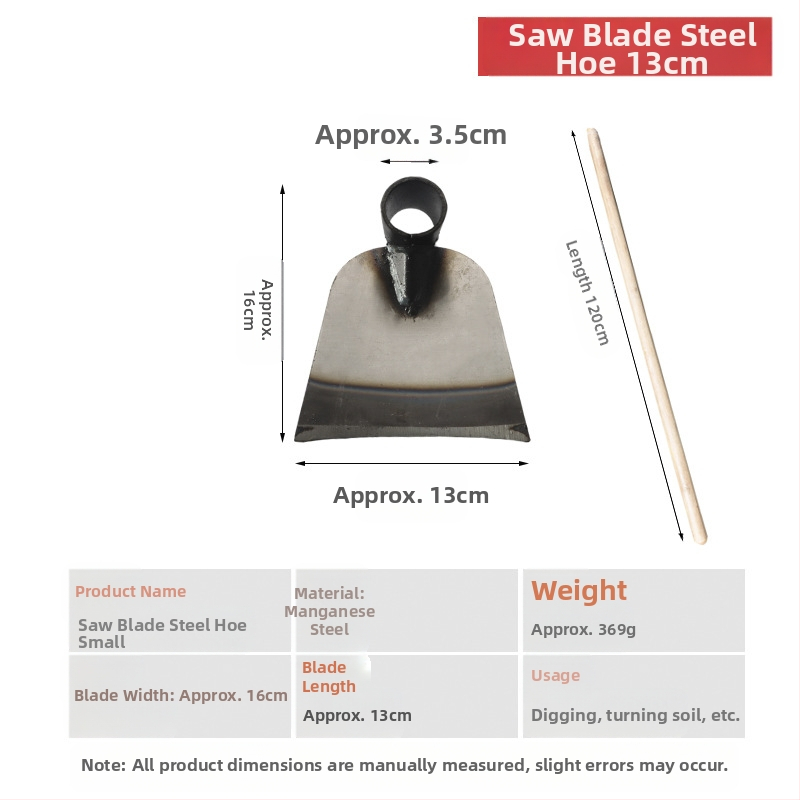 Κηπουρική φτυάρα από μαγάνιο χάλυβα με ενισχυμένο κεφάλι, κατάλληλη για σκάψιμο, ζιζάνια και ανάστροφη εδάφους