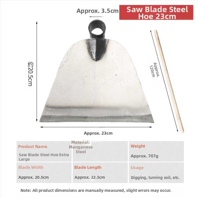 Κηπουρική φτυάρα από μαγάνιο χάλυβα με ενισχυμένο κεφάλι, κατάλληλη για σκάψιμο, ζιζάνια και ανάστροφη εδάφους