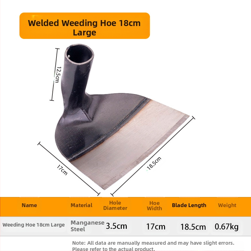 Κηπουρική φτυάρα από μαγάνιο χάλυβα με ενισχυμένο κεφάλι, κατάλληλη για σκάψιμο, ζιζάνια και ανάστροφη εδάφους