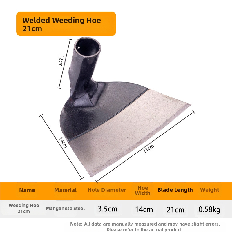 Κηπουρική φτυάρα από μαγάνιο χάλυβα με ενισχυμένο κεφάλι, κατάλληλη για σκάψιμο, ζιζάνια και ανάστροφη εδάφους