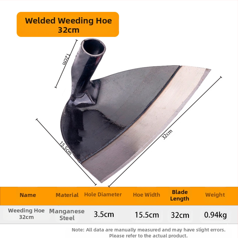 Κηπουρική φτυάρα από μαγάνιο χάλυβα με ενισχυμένο κεφάλι, κατάλληλη για σκάψιμο, ζιζάνια και ανάστροφη εδάφους