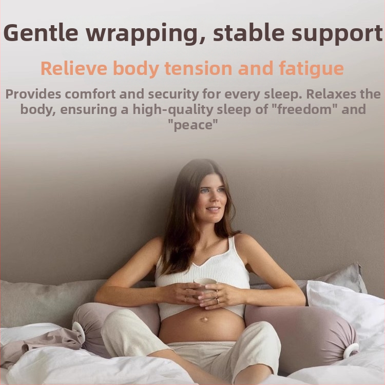 Възглавница за бременни със правоъгълна форма, чист памук, тегло 0.55–1.0 кг, пълнител: друг, подходяща за всички етапи