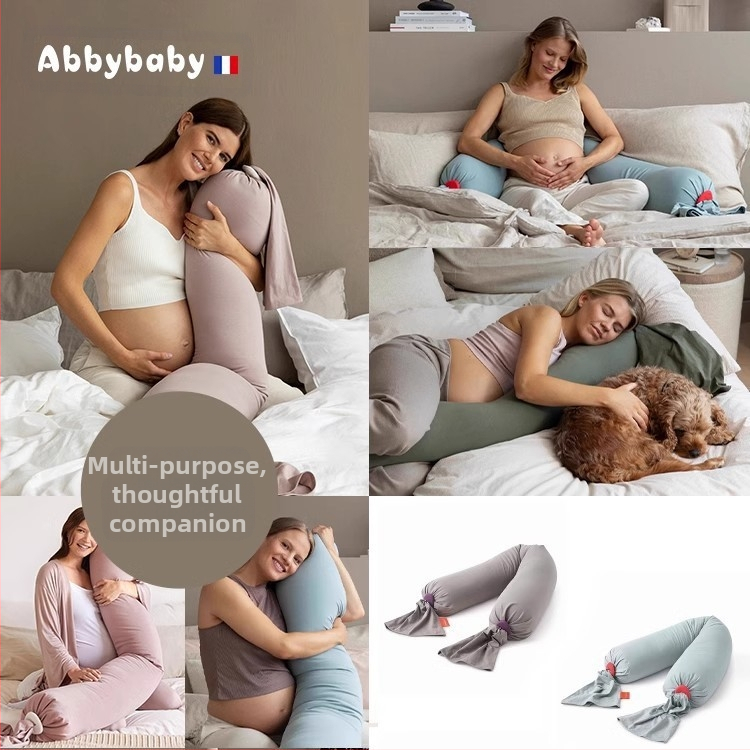 Възглавница за бременни със правоъгълна форма, чист памук, тегло 0.55–1.0 кг, пълнител: друг, подходяща за всички етапи