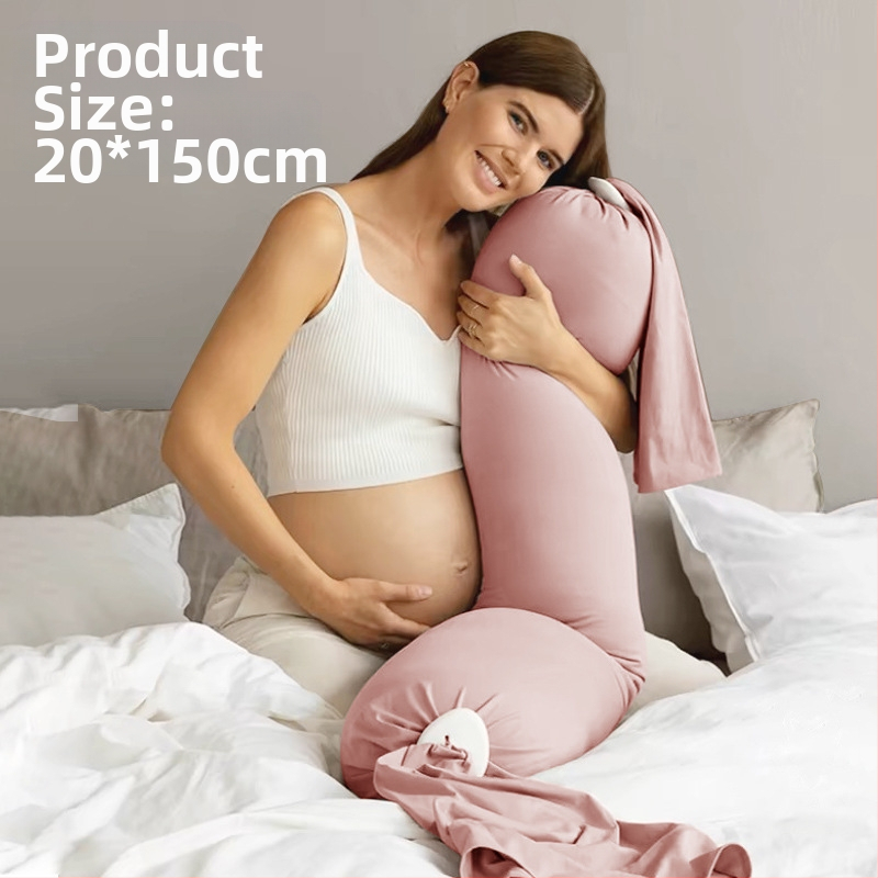 Topošās māmiņas spilvens ar taisnstūra formu, tīrs kokvilnas audums, svars 0.55–1.0 kg, pildījums: cits, piemērots visiem grūtniecības posmiem