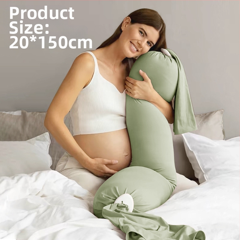 Topošās māmiņas spilvens ar taisnstūra formu, tīrs kokvilnas audums, svars 0.55–1.0 kg, pildījums: cits, piemērots visiem grūtniecības posmiem