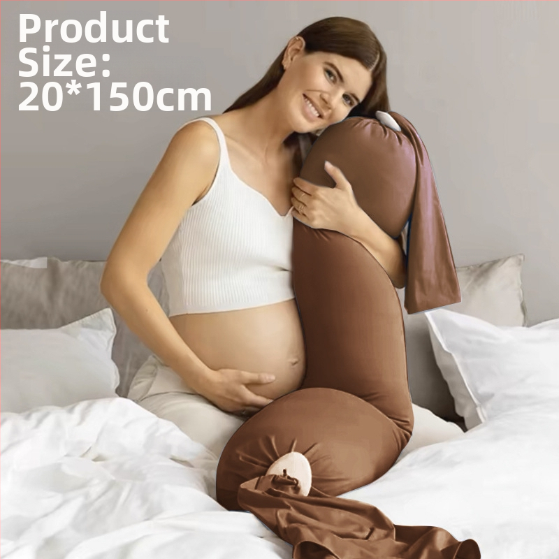 Topošās māmiņas spilvens ar taisnstūra formu, tīrs kokvilnas audums, svars 0.55–1.0 kg, pildījums: cits, piemērots visiem grūtniecības posmiem