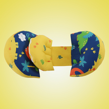 U-formas grūtniecības spilvens sāns gulēšanai ar jostas atbalstu, mazgājams, no tīra kokvilnas auduma, poliestera šķiedras pildījums, piemērots visiem grūtniecības posmiem