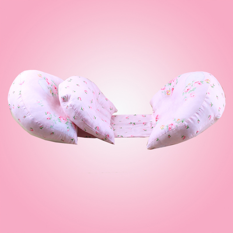 U-formas grūtniecības spilvens sāns gulēšanai ar jostas atbalstu, mazgājams, no tīra kokvilnas auduma, poliestera šķiedras pildījums, piemērots visiem grūtniecības posmiem